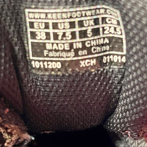 KEEN Koven Mid Waterproof Hiking Boots - Gray/Pink - 7.5 - Picture 11 of 11